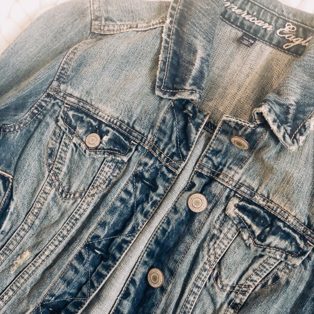 American eagle jean jacket . Like new